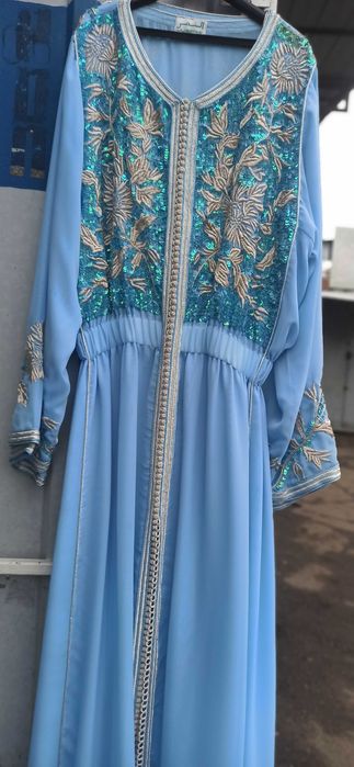 Плаття снігуроньки доросле вишите шовкове 48-50 розмір