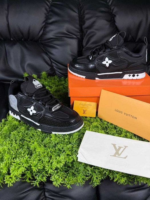 Кросівки Louis Vuitton Skate Sneaker луї вітон чорні луи дрилл