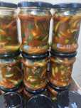 Sałatka w słoiku Ogórki po meksykańsku- ogórki z chili