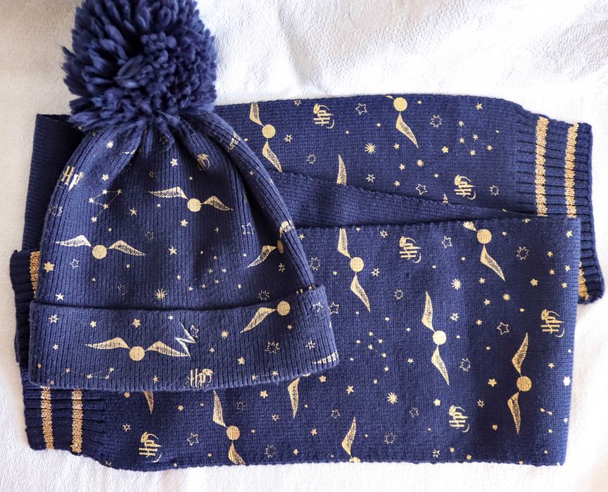 Дитячий комплект тепла шапка шарф Гаррі Поттер Хогвартс 116-140