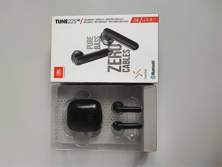 Навушники JBL Tune 225 TWS, Black, PURE BASS