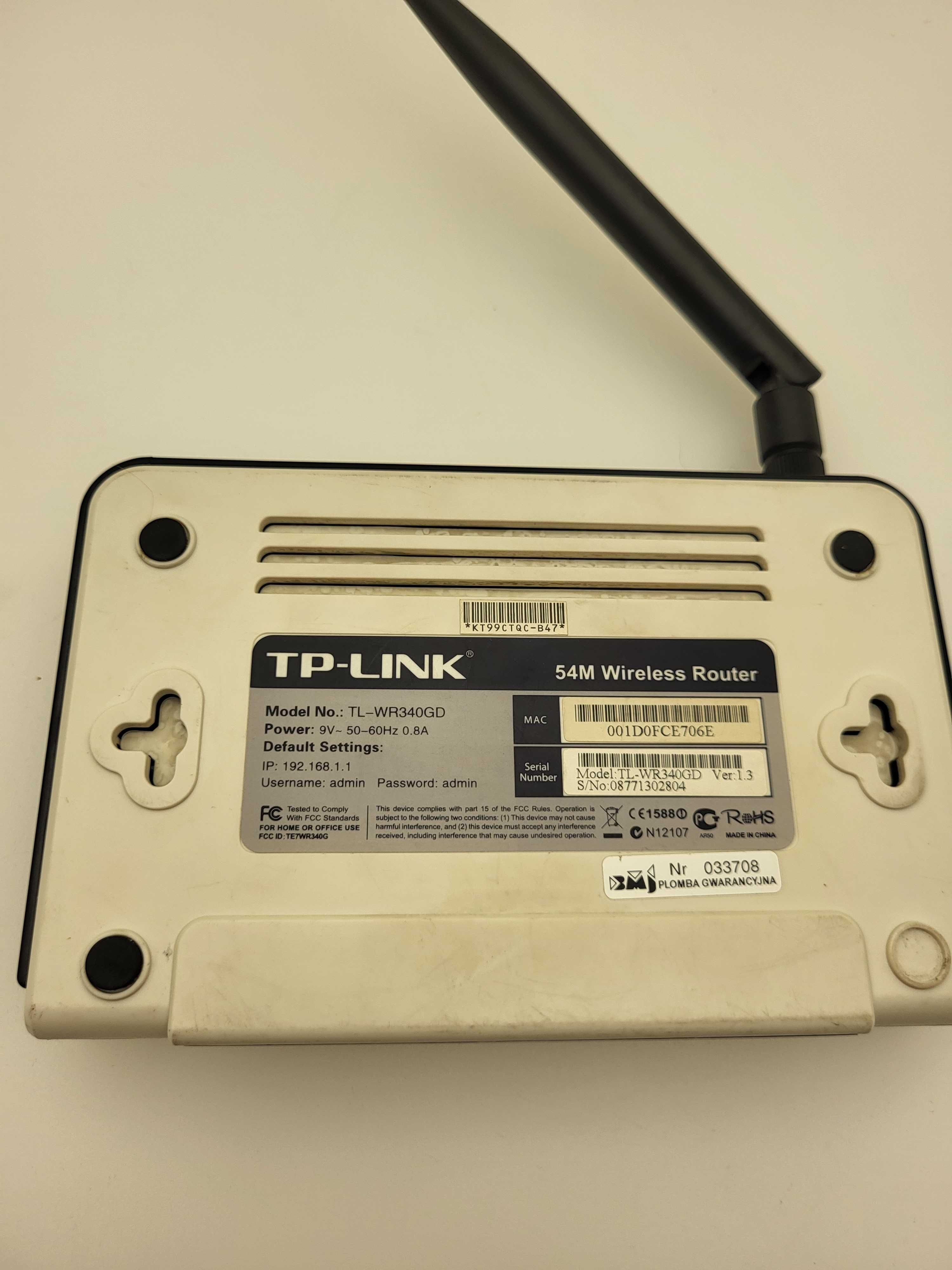 ROUTER TP-LINK TL-WR340GD+zasilacz 168/25/psz