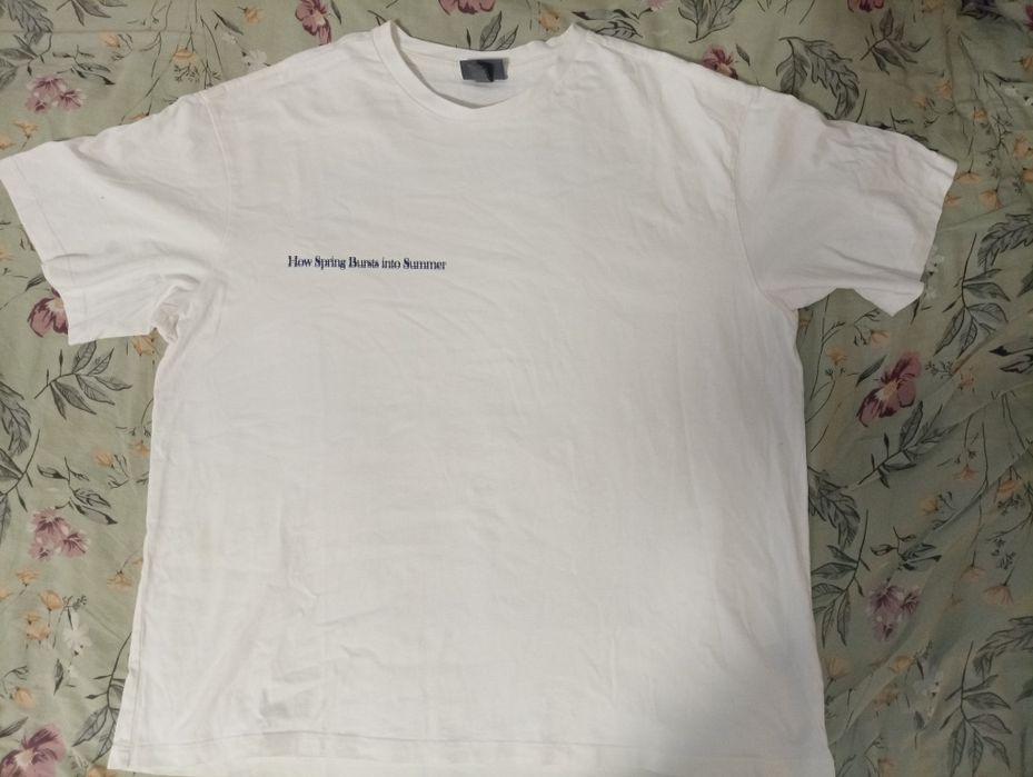 Koszulka t-shirt oversize biała H&M