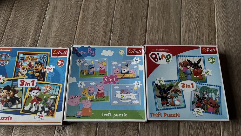 Puzzle 3 pudeła PEPA PSI PATROL Trefl