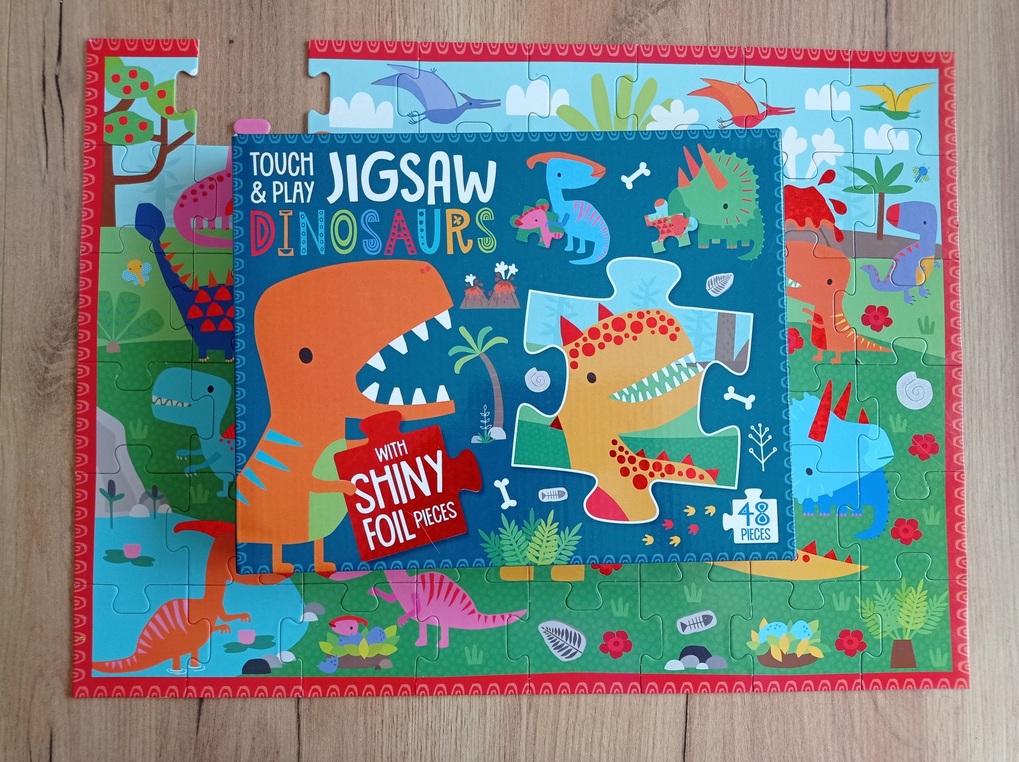 Puzzle Touch & Play, 48 elementów, Dinozaury
