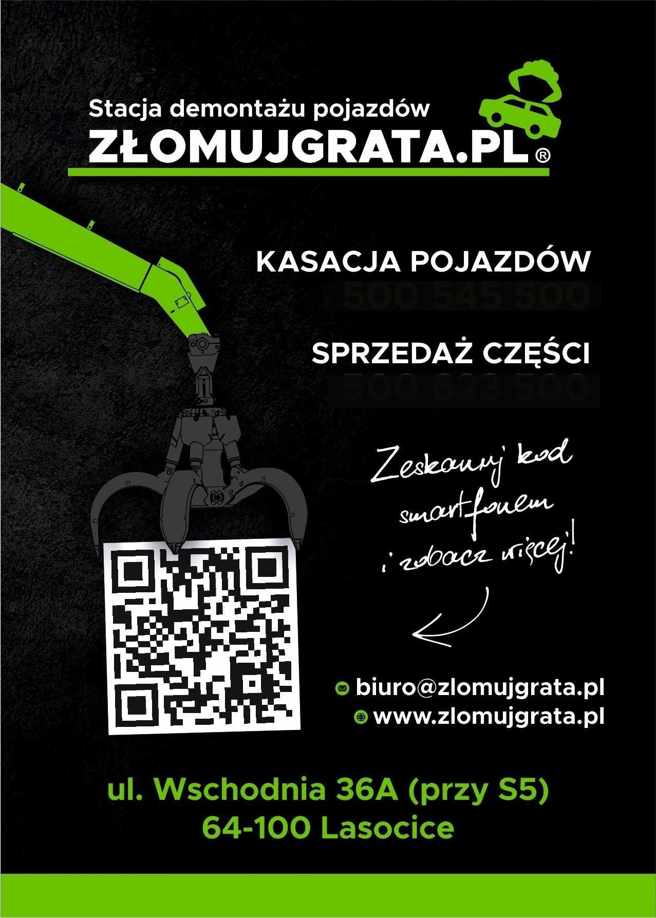 KASACJA POJAZDÓW Złomowanie Aut Skup Autozłom Demontaż Złomujgrata.pl