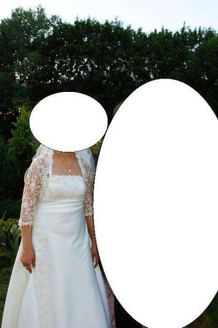 suknia ślubna w kolorze ecru L/XL