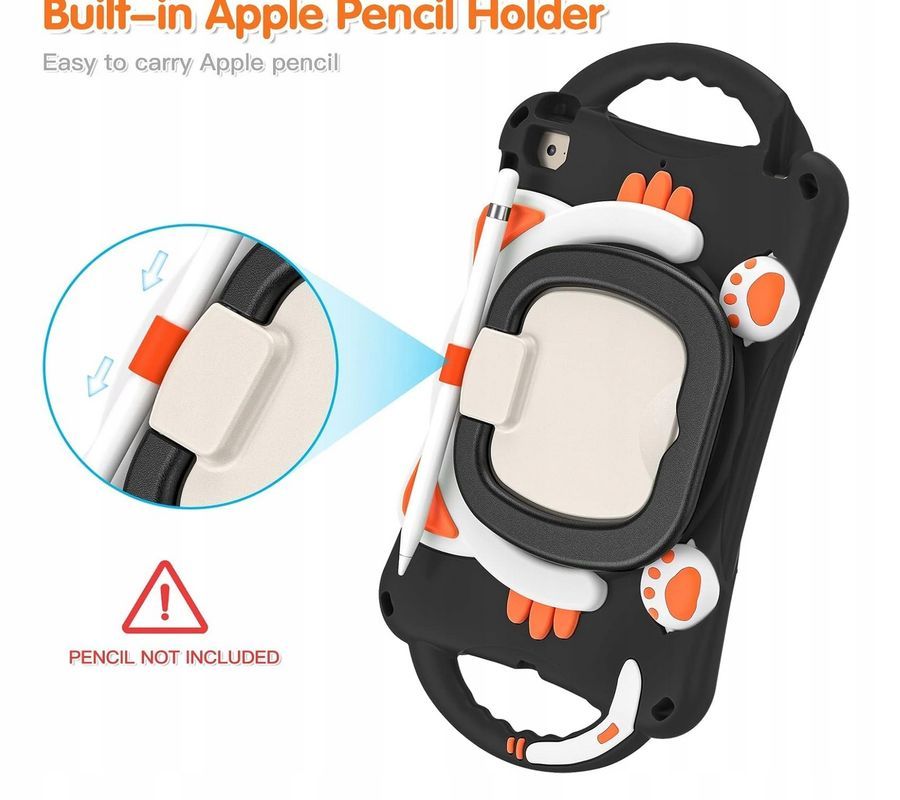 Etui Case na Tablet Dziecięcy iPad Mini 5/4/3/2/1/7.9" Pancerny Czarny