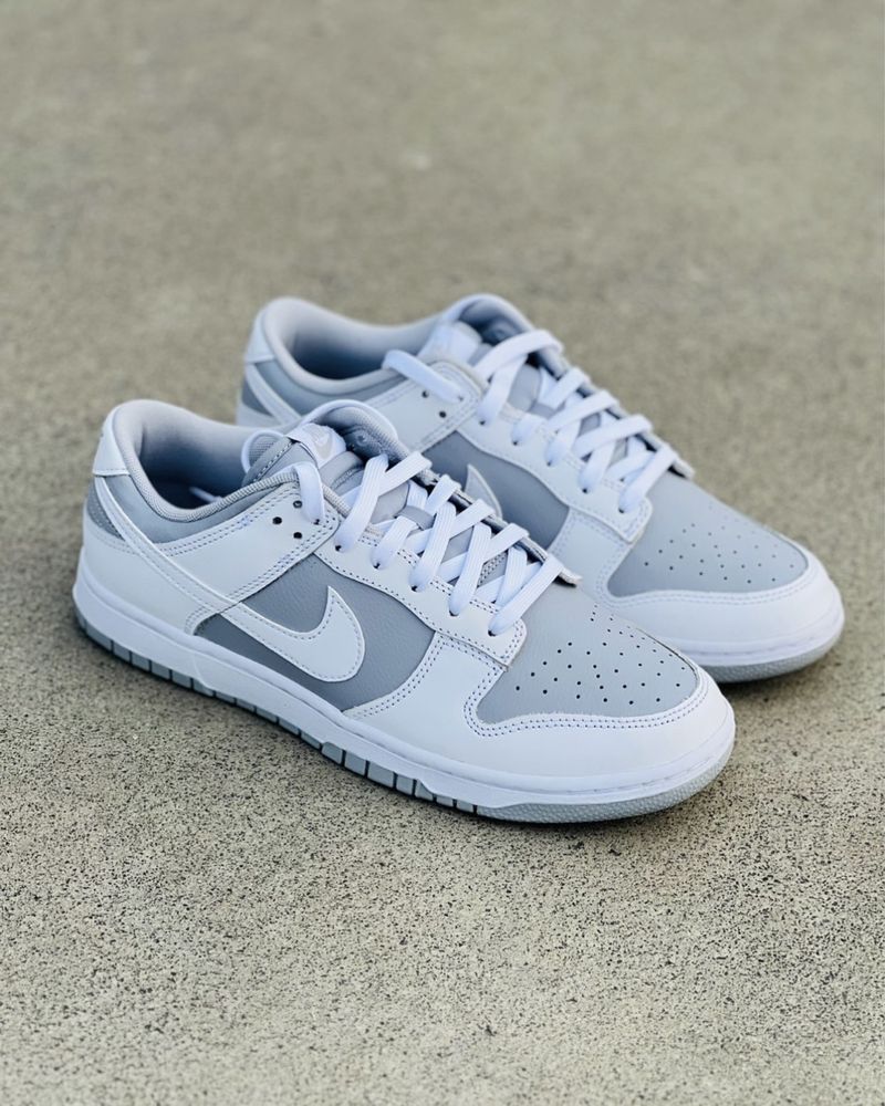 Кросівки Nike Dunk Low Retro White Grey Найк Данки Ретро сірі білі