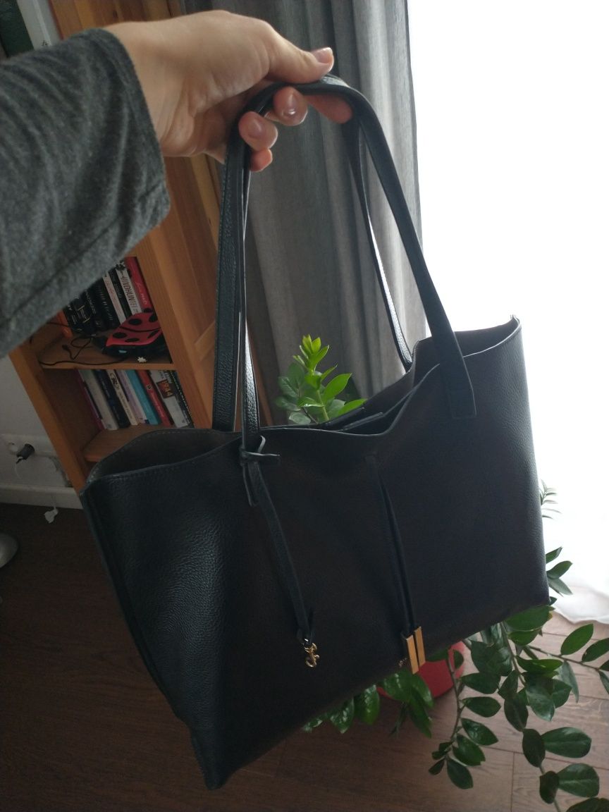 Ochnik torebka torba shopper czarna