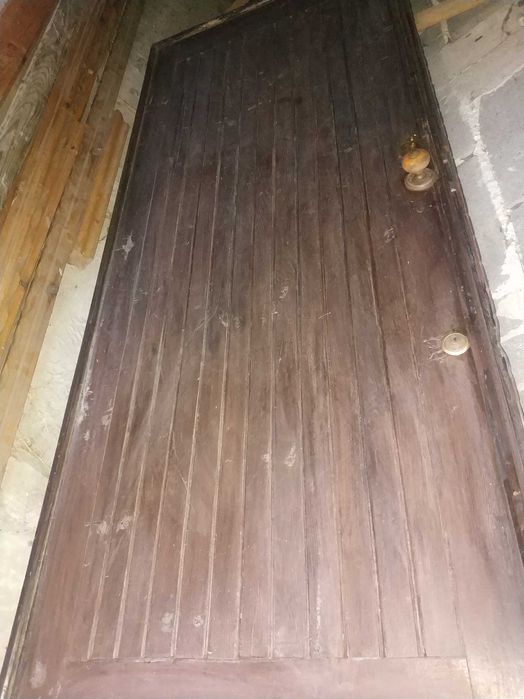 Skrzydła drzwiowe drewniane lewe 80 cm,gr.4,5 cm