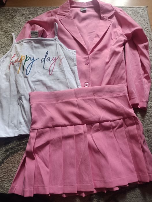 Nowy garnitur, komplet marynarka, spodnie, koszulka  BamBam 134