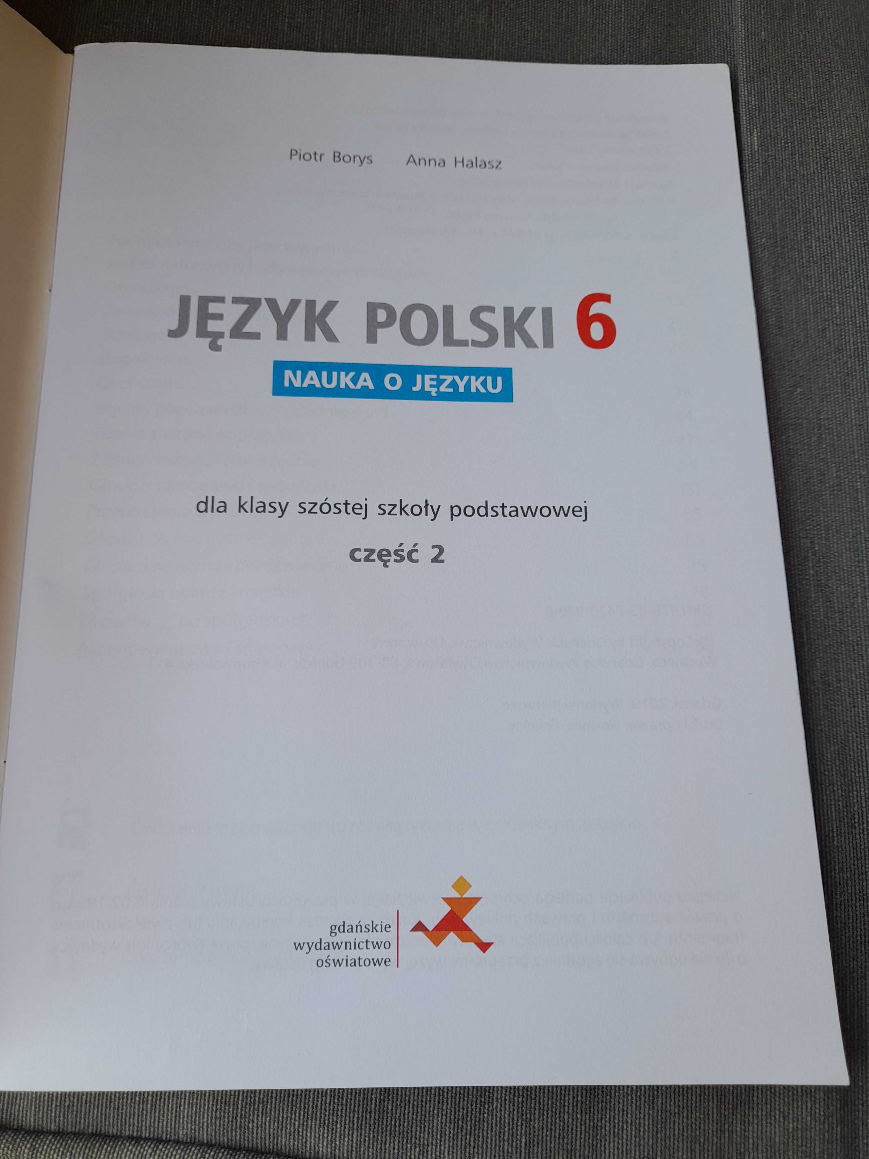 Nauka o języku kl.6 cz.2 j.polski