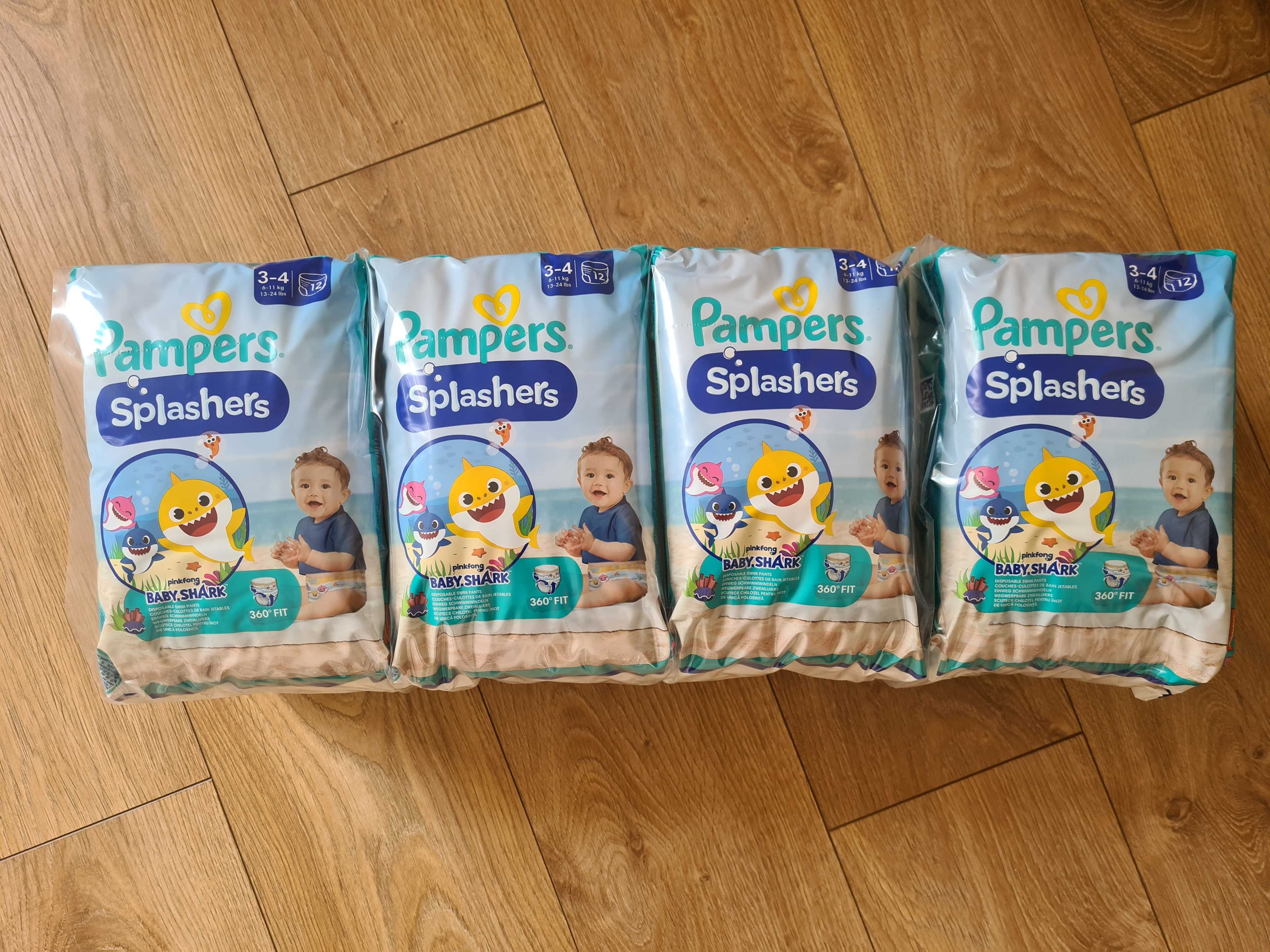 Pampers Splashers 3-4 6-11 kg 96 szt. pieluchy do pływania do wody