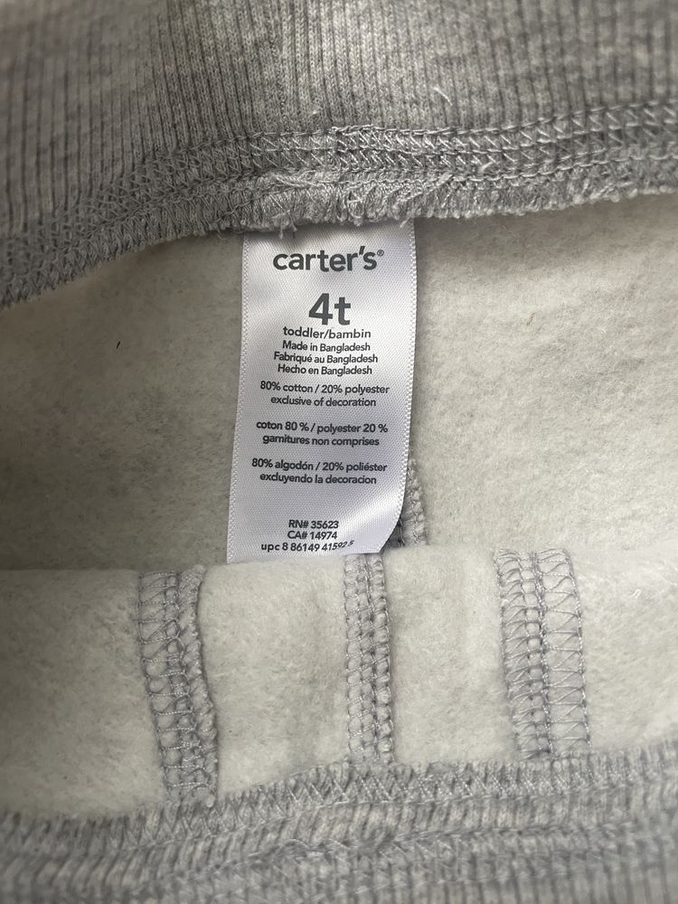 штани спортивні утеплені 4 роки carter’s