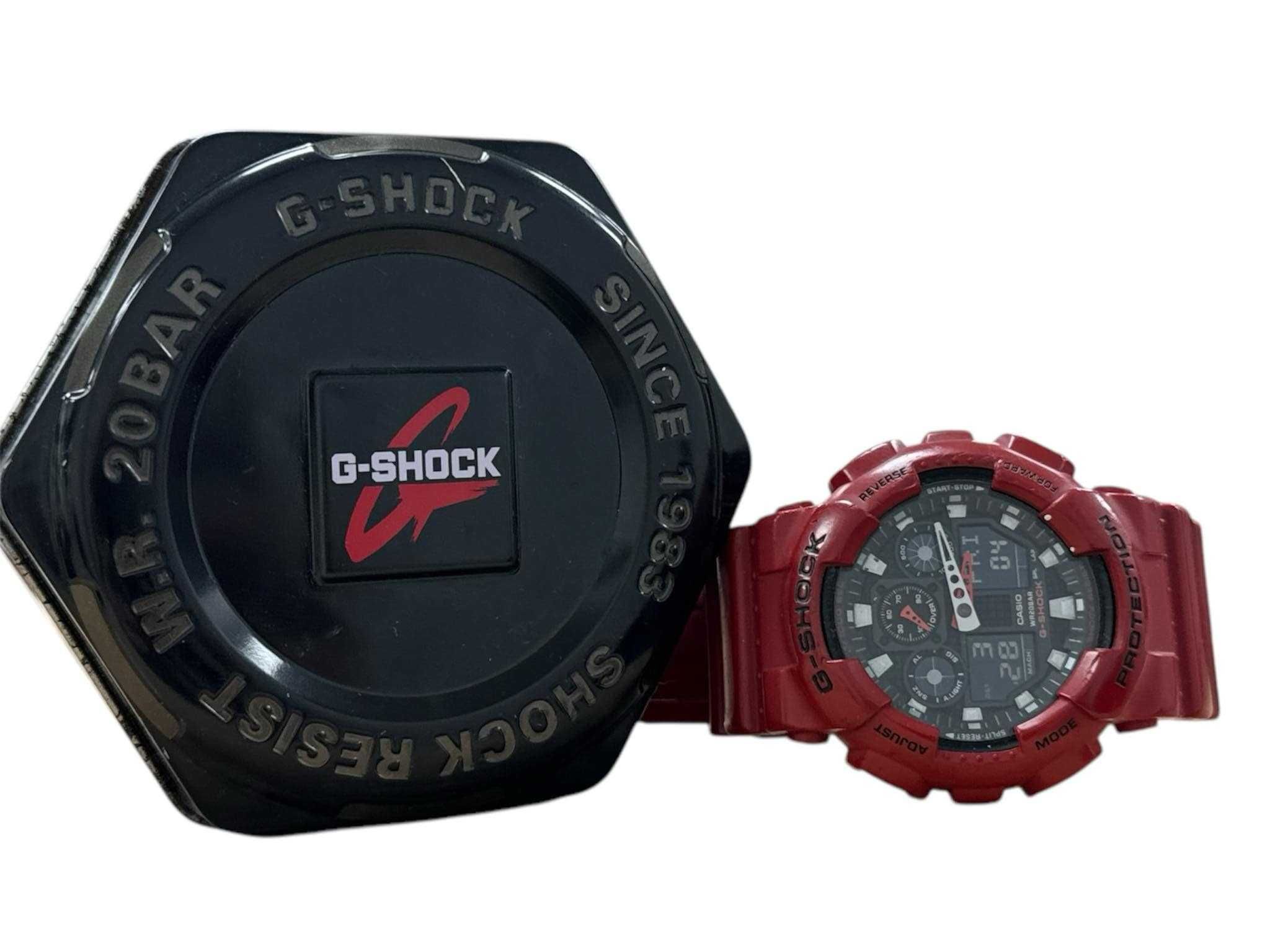 Męski Zegarek CASIO G-SHOCK 5081 GA-100B - czerwony. Okazja