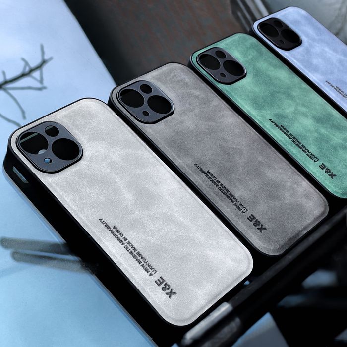 Замшевий чохол на iPhone 13 та інші 14·15–Чехол для айфон–Cases