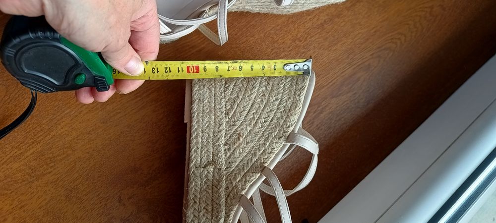 Mulanka espadryle na koturnie.skóra damskie