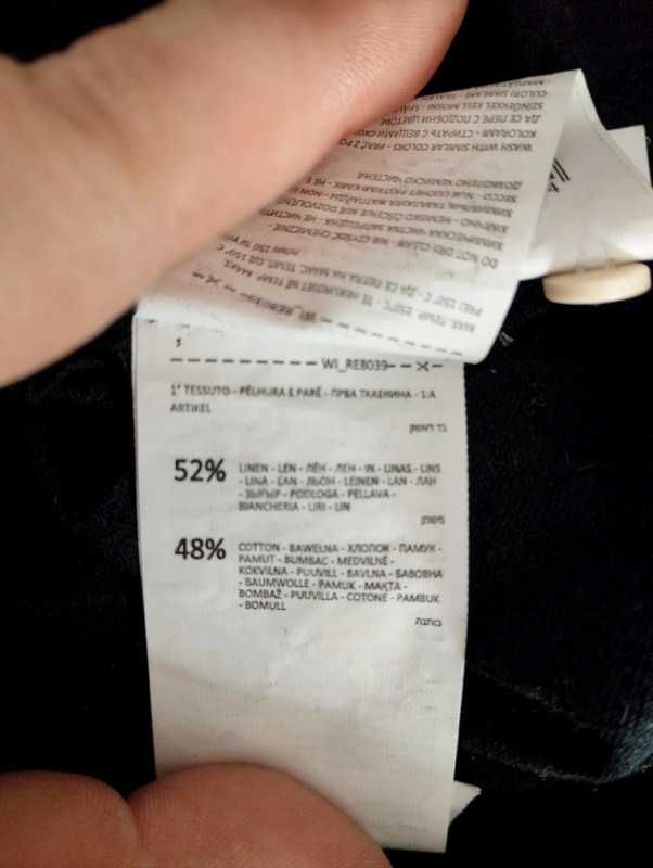 Rewelacja koszula z lnem Reserved rozm. S bdb+
