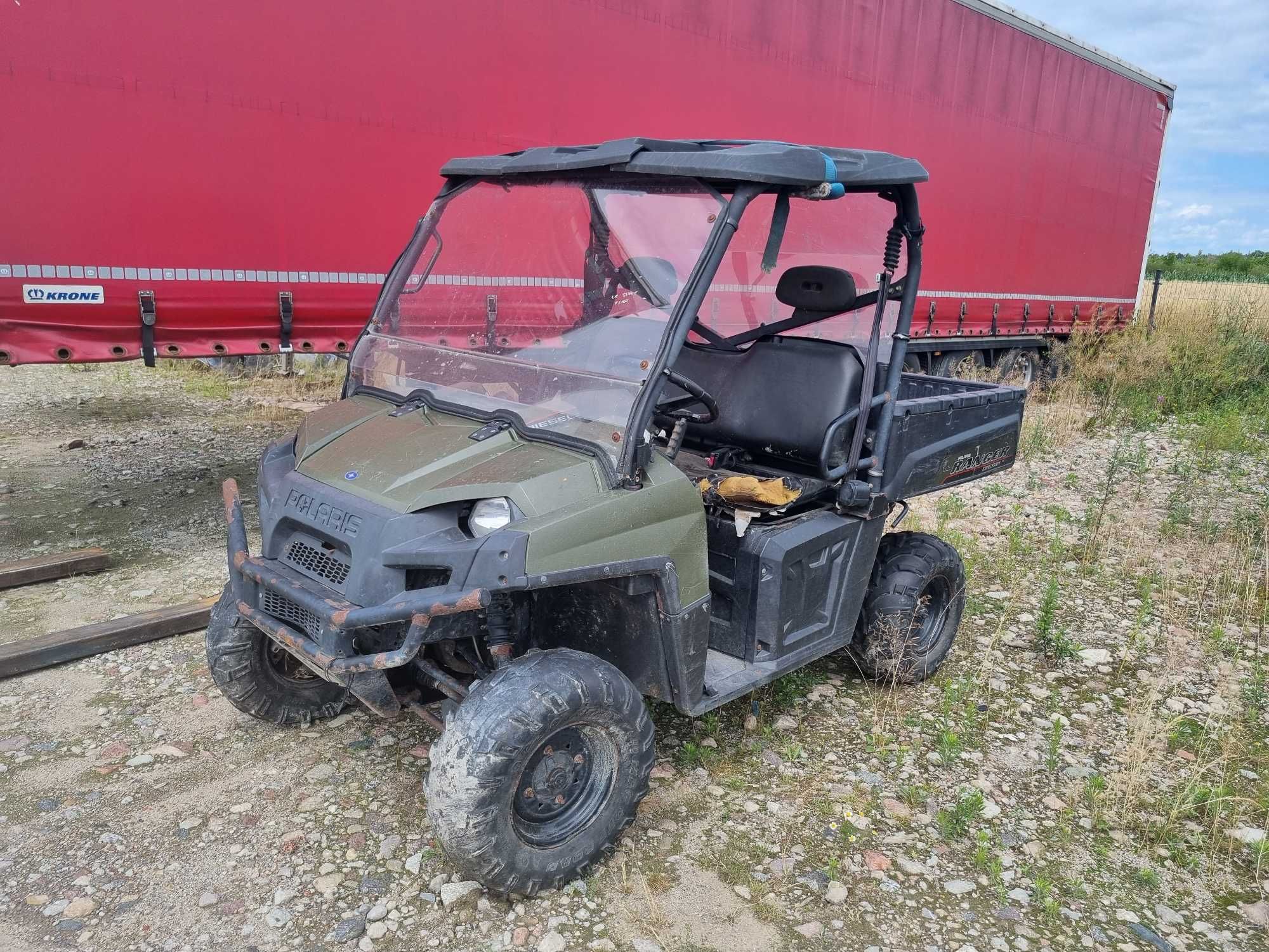 Polaris Ranger Diesel 1000, 2010 r., do naprawy i rejestr., sprowadzon
