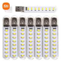 USB лампа-мини портативный 8LED