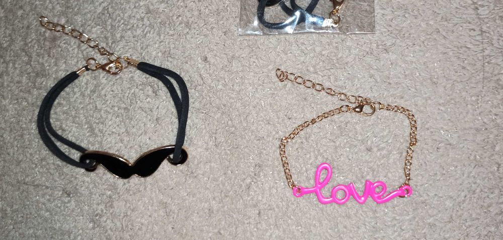 Бижутерия для девочки, браслеты, кольцо "усы"