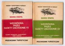 Wędrówka przez Sudety Zachodnie, 2 przewodniki turystyczne, M. Staffa