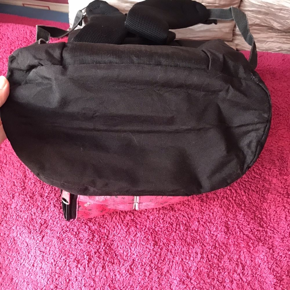 Dwukomorowy różowy plecak yeepSport