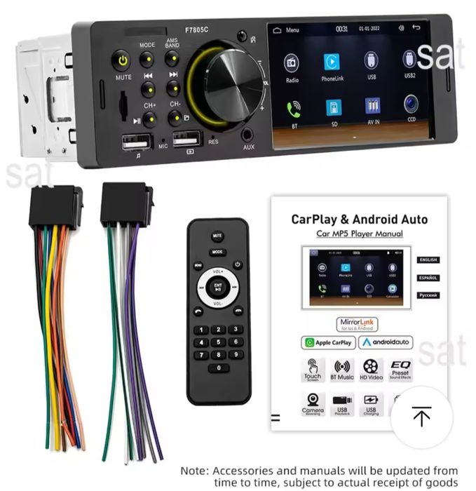 Auto radio com ecrã toutch