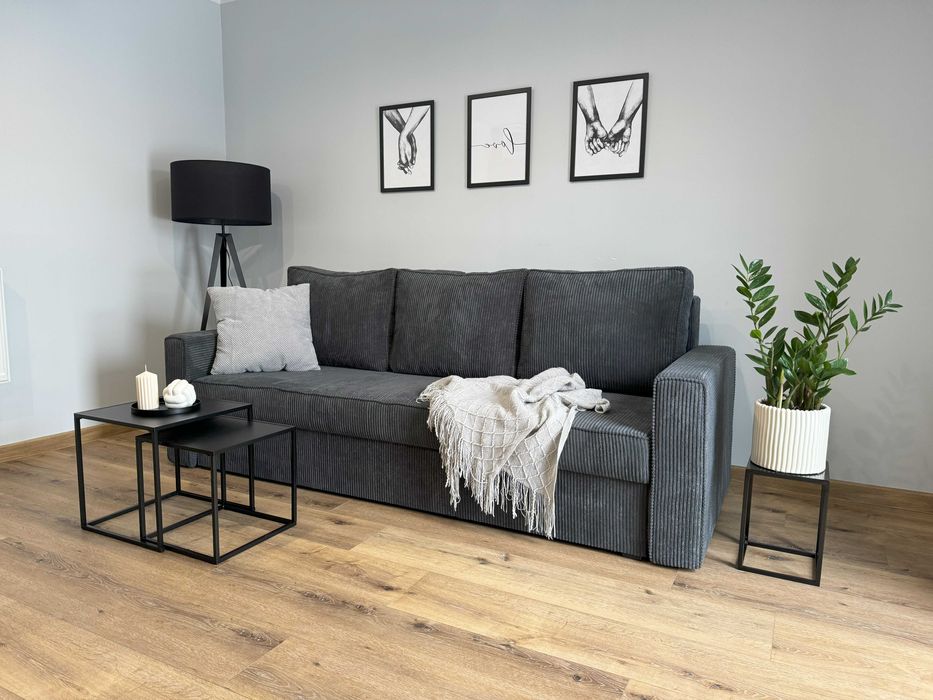 Kanapa Sofia. Wersalka, łóżko, sofa sztruksowa. Szybka dostawa!