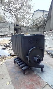 Печь дровяная Буллерьян длительного горения со стеклом и кожухом
