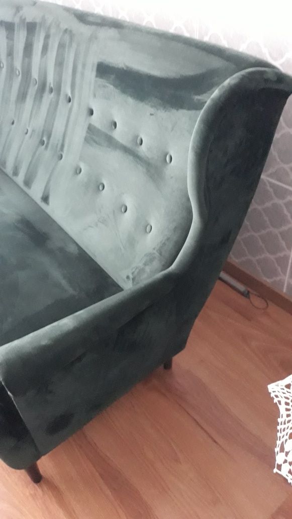 Sofa 3 osobowa zielona