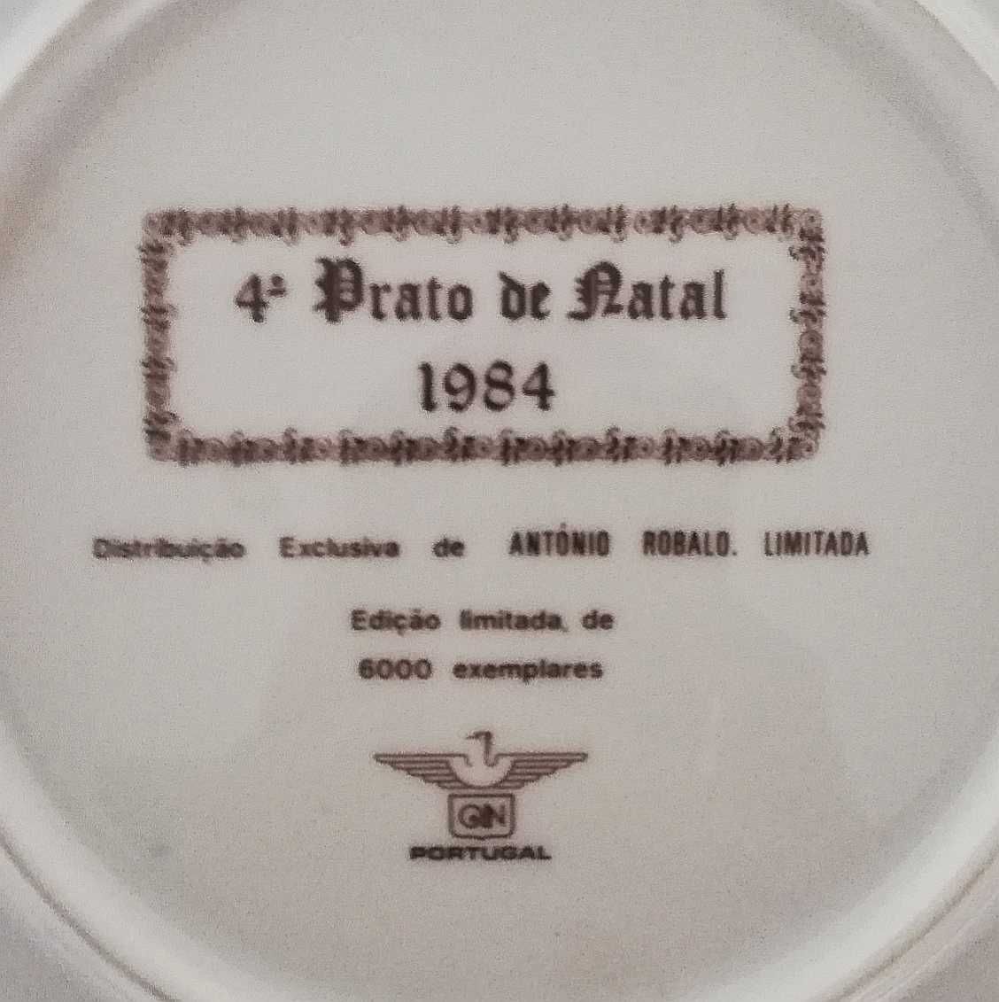 Prato de Natal 1984, QN Porcelanas