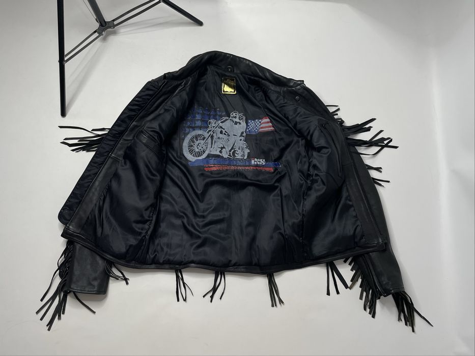 Винтаж кожанка мотокуртка IXS М шкіря куртка байкерська Indian Harley