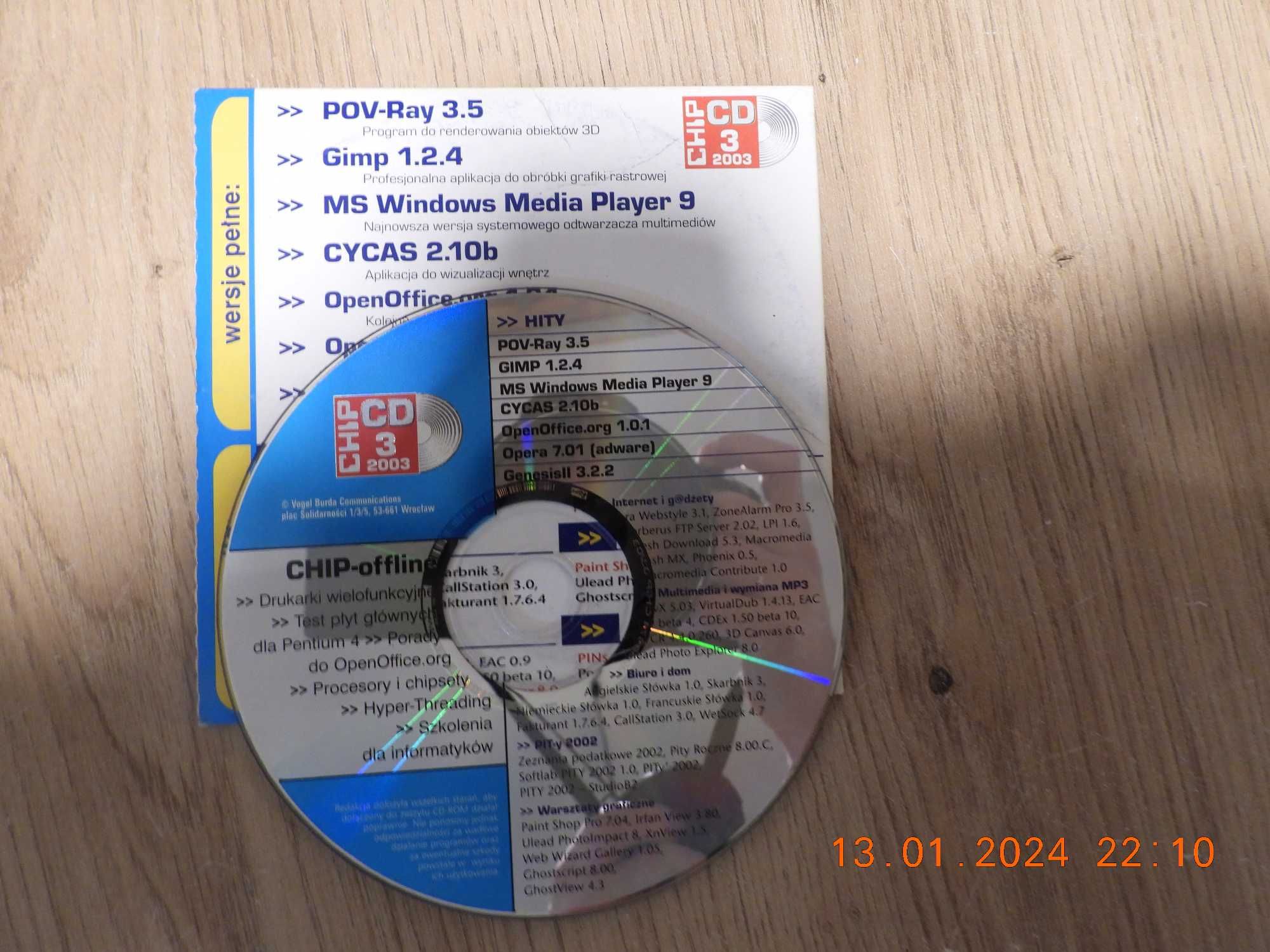 CHIP numer 3/2003 -CD -  7 pełnych wersji!