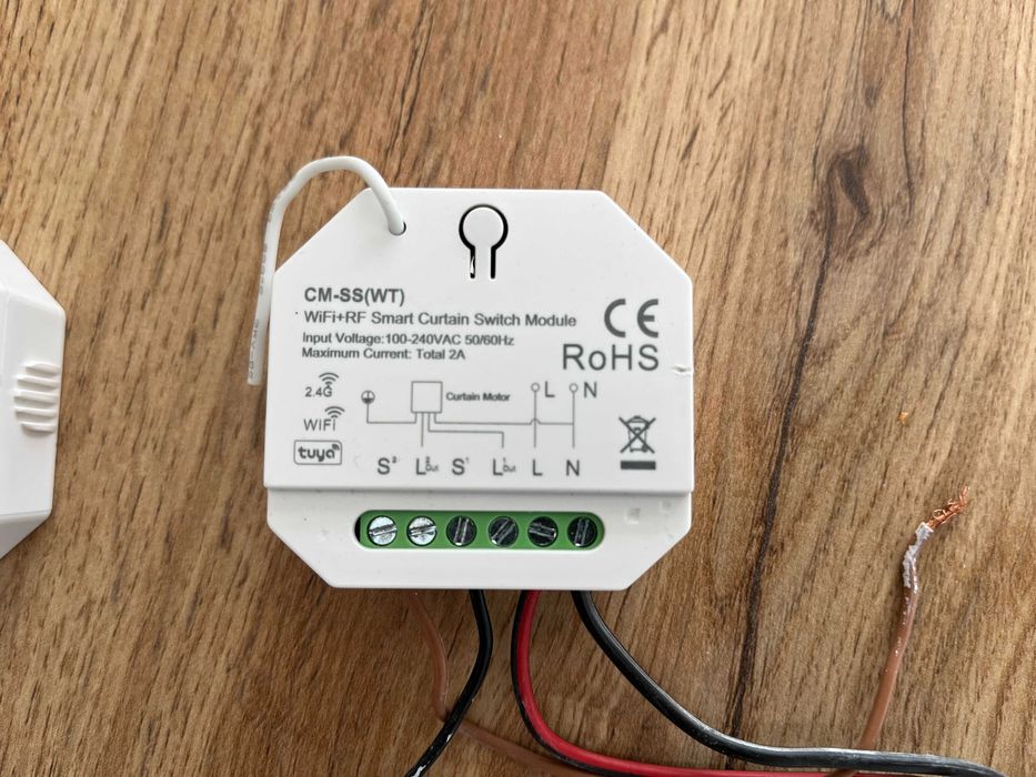 Controlador de estores inteligente WiFi+RF (compatível com Tuya)
