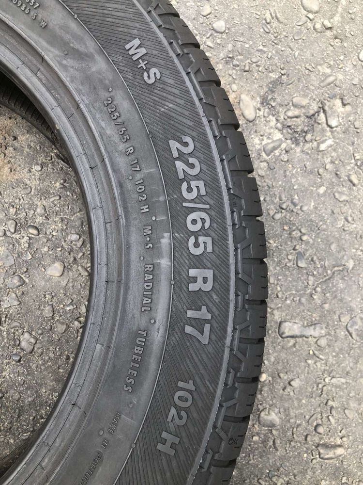 Шини 225/65 R17 пара Barum всесезон , 6,6мм