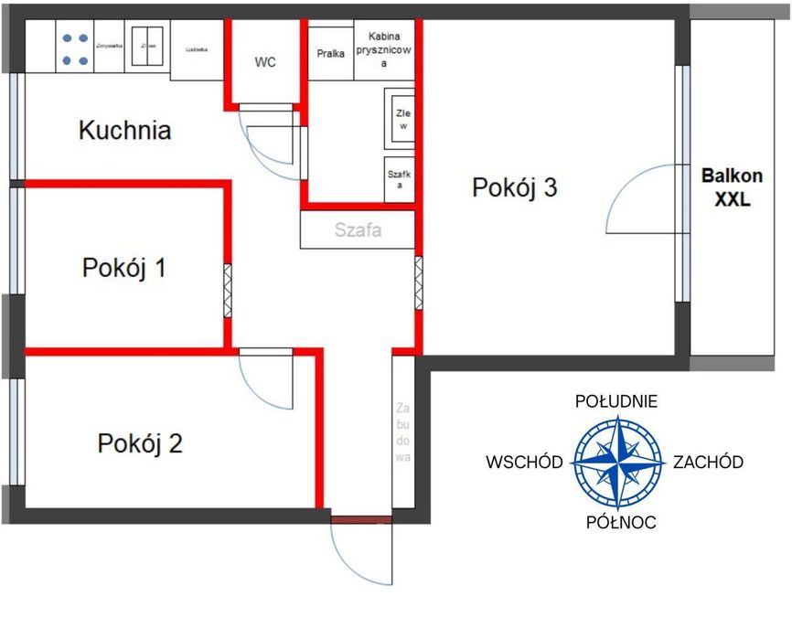 Oliwa | 3 słoneczne pokoje | Idealna lokalizacja