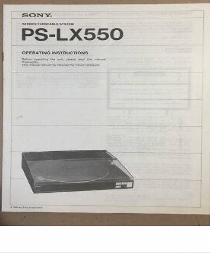 Sony PS-LX550 програвач венілу Японія