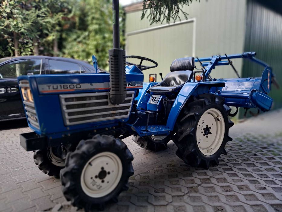 traktorek ISEKI TU 1600 z glebogryzarką, zadbany