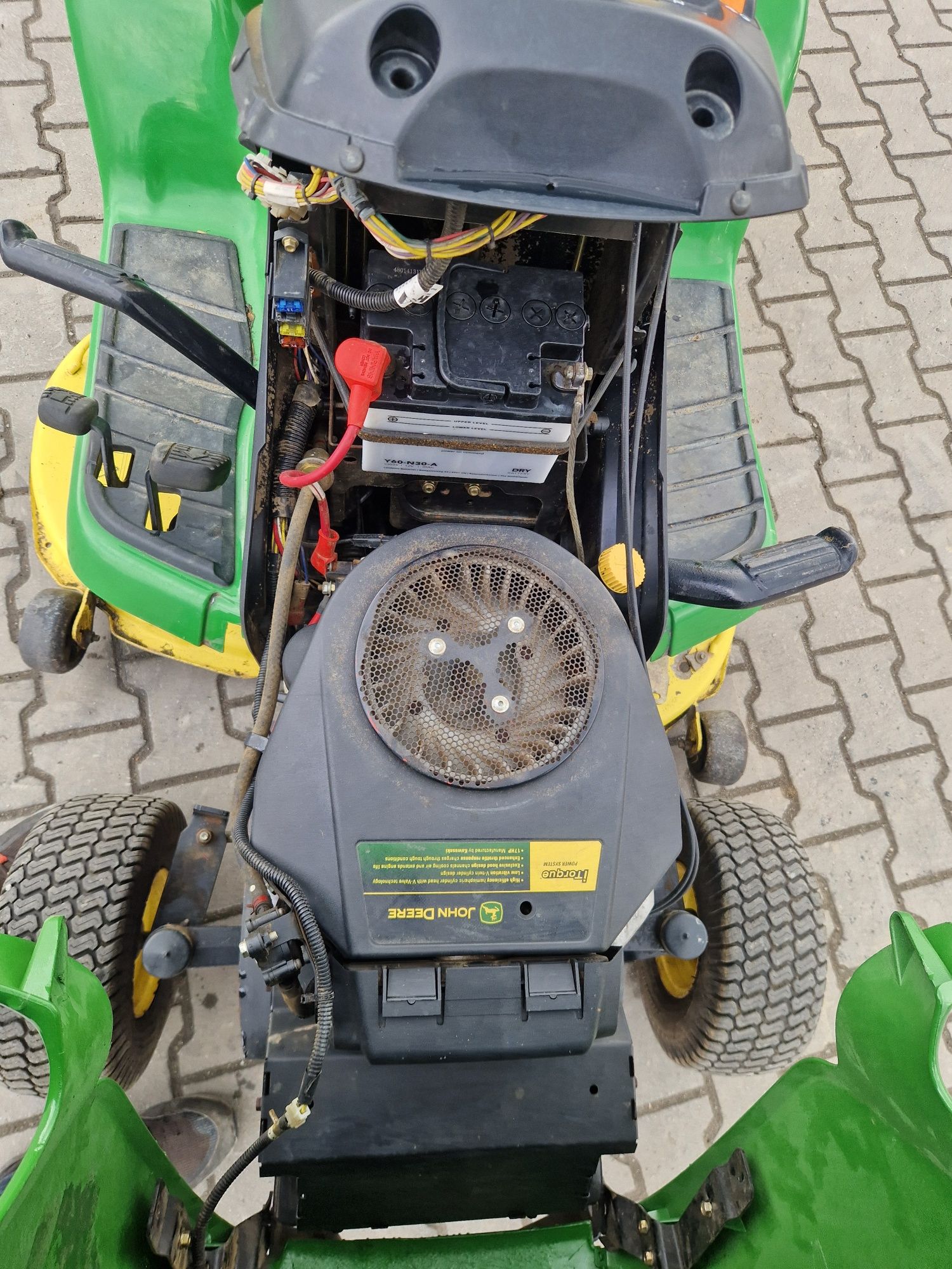 Traktorek John Deere X300r kosiarka