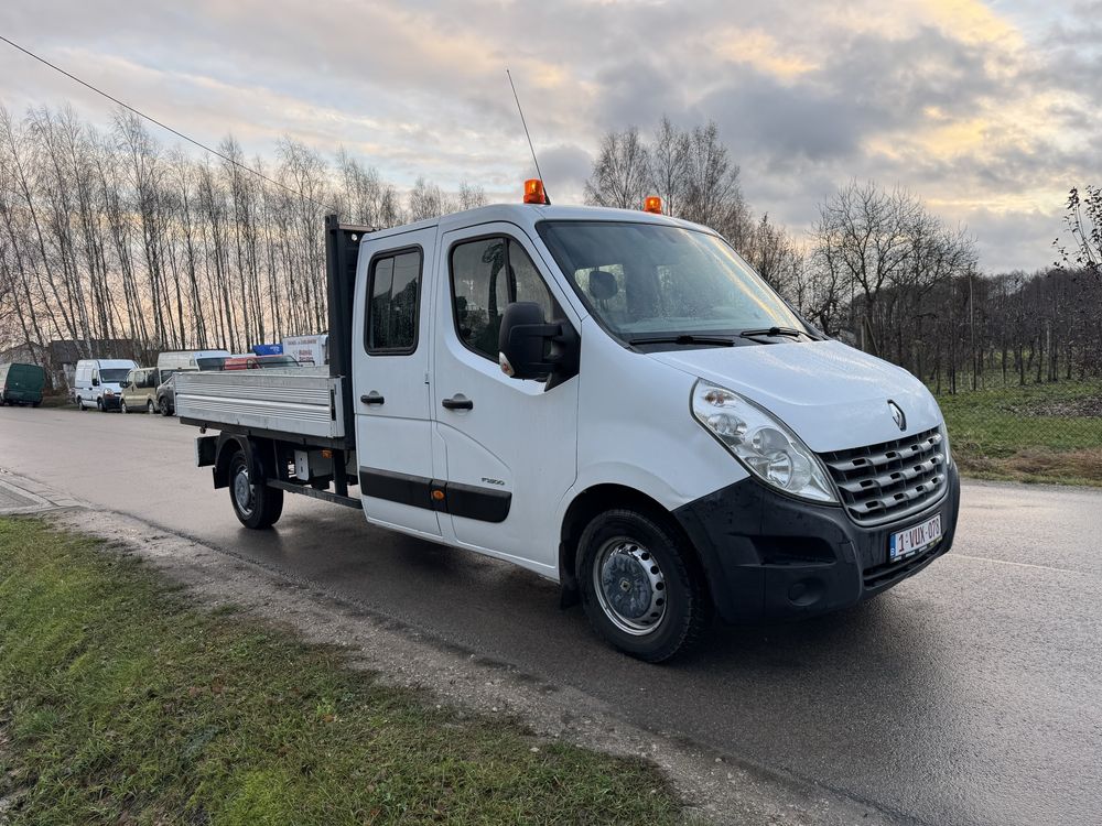 Renault Master 2.3 dCi 125KM Max Doka 7 osób Brygadówka Skrzyniowy