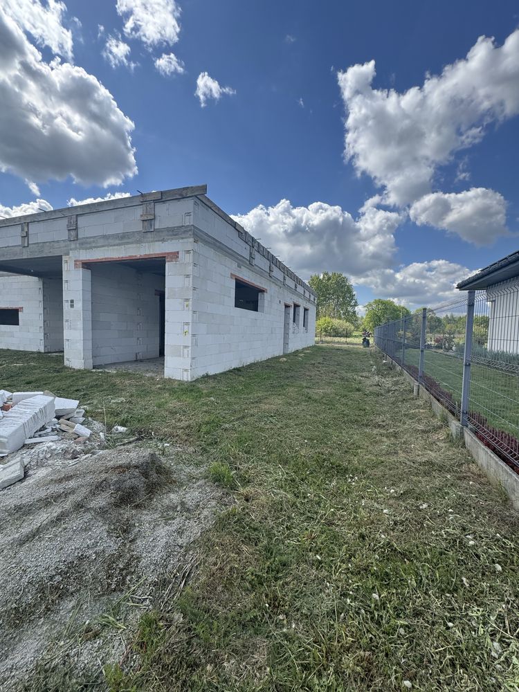 Dom w stanie surowym – 148 m² + działka 876 m² – Myśliszewice
