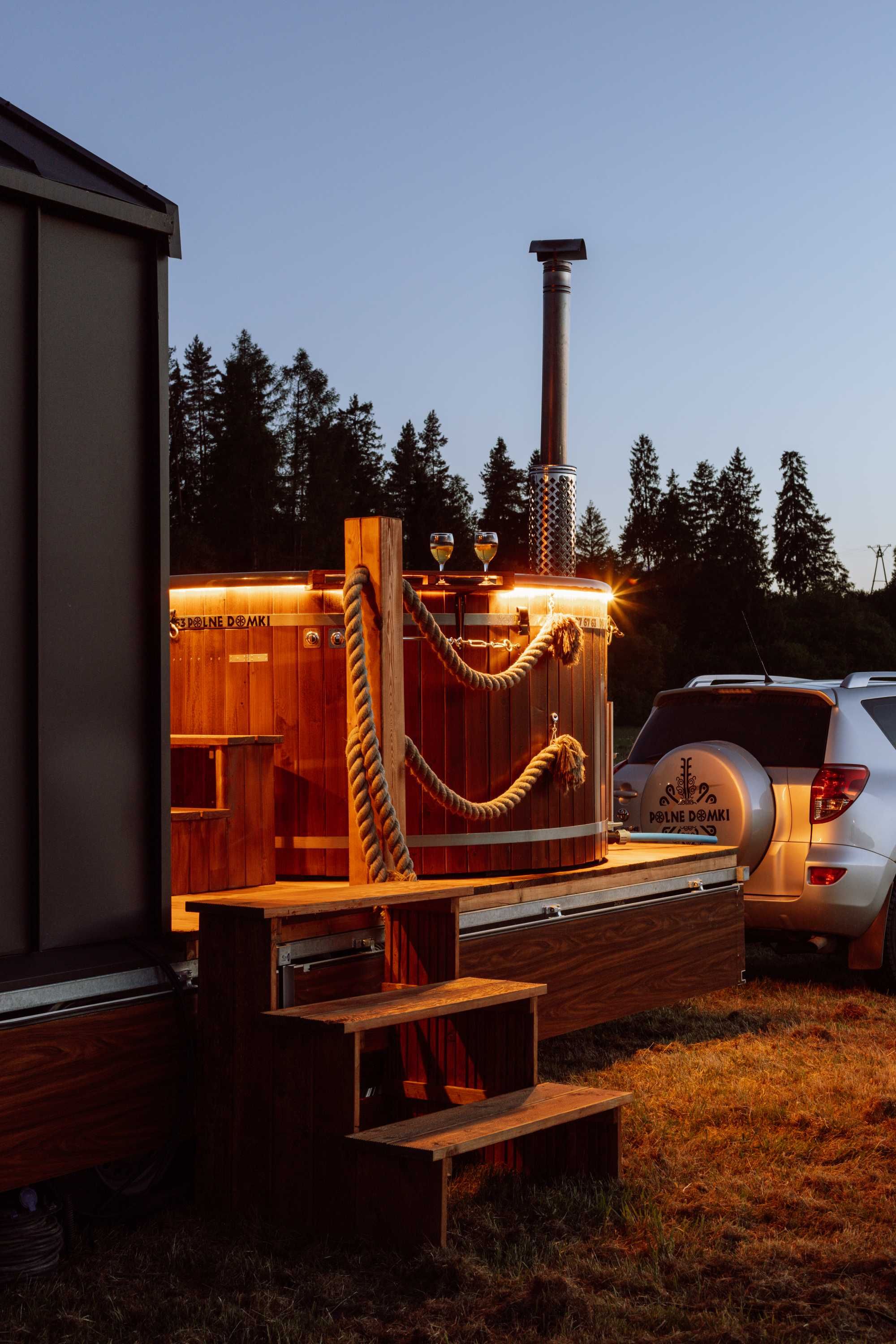 Wynajmę NOWOŚĆ MOBILNE Jacuzzi 16 osób 2x balia bania sauna IMPREZA!