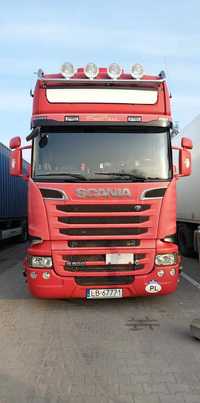 Scania R 500 V8  Scania R500 V8 pierwszy właściciel w kraju transport międzynarodowy