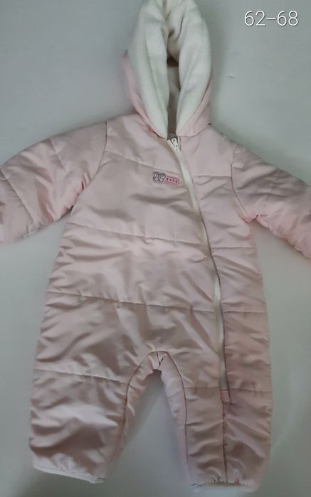 Kombinezon niemowlęcy dziewczęcy zimowy r. 62-68