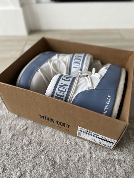 JAK NOWE! Moon boot 36/38 biało błękitne