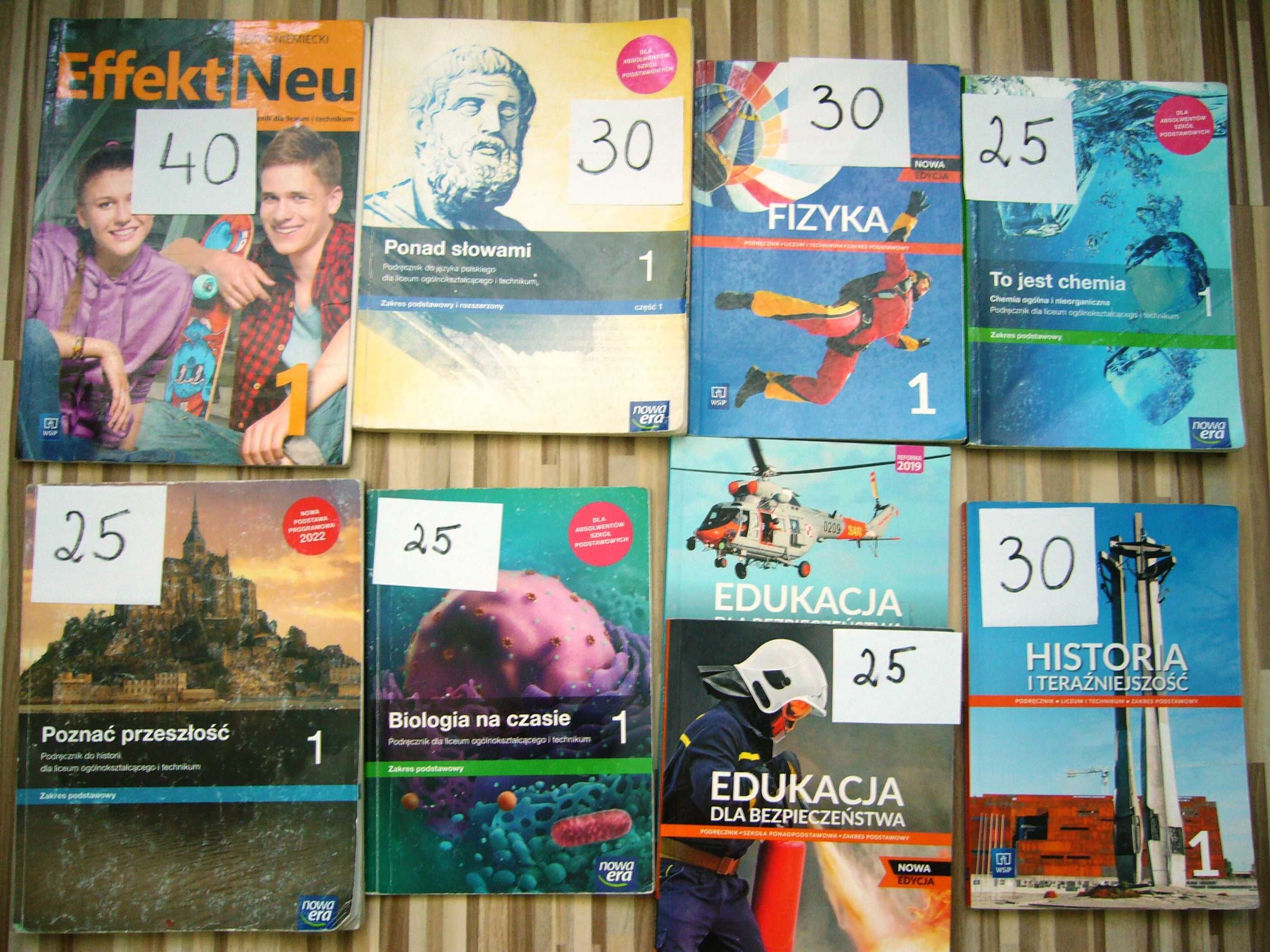 Podręczniki klasa 1 liceum technikum