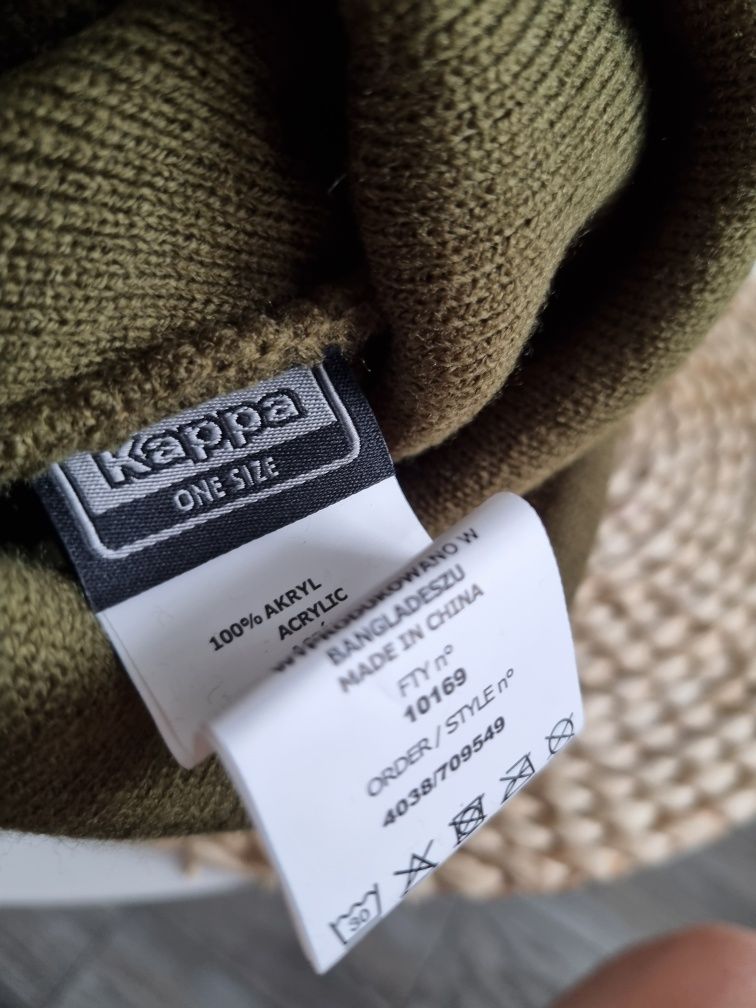 Czapka zimowa kappa khaki one size