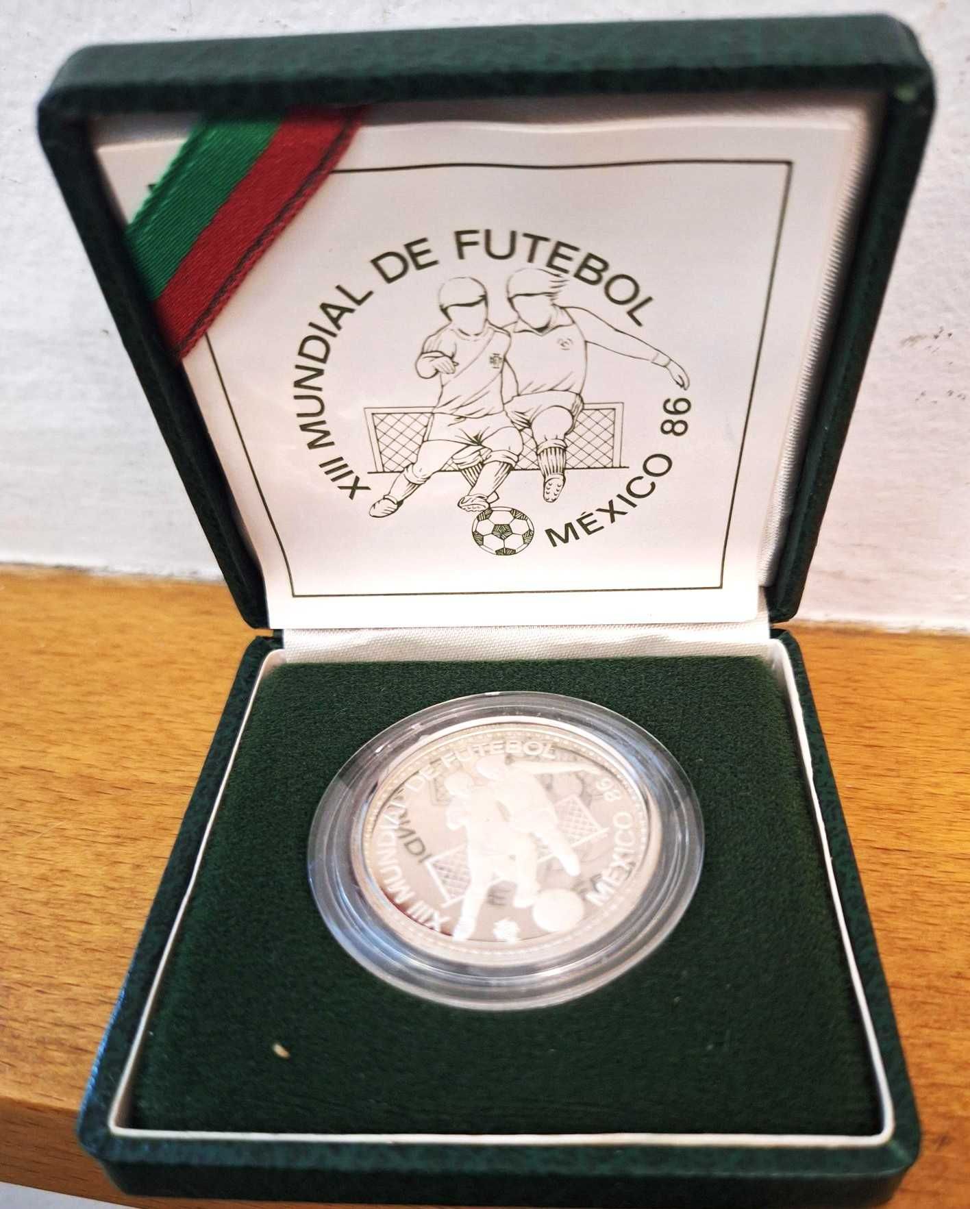 Moeda em prata Proof, México 86